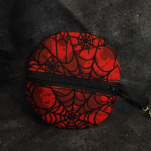Load image into Gallery viewer, Red Splatter Web Coin Purse