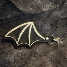 Load image into Gallery viewer, Bat Wing Embroidered Keychain