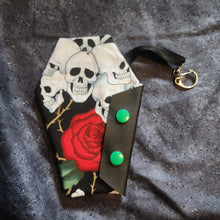 Load image into Gallery viewer, Skulls & Roses II Coffin Wallet