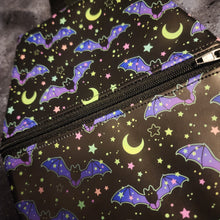 Load image into Gallery viewer, Night Bats Coffin Zipper Clutch Handbag