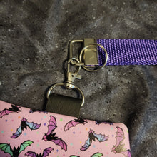 Load image into Gallery viewer, Pink Pastel Bats Coffin Zipper Clutch Handbag