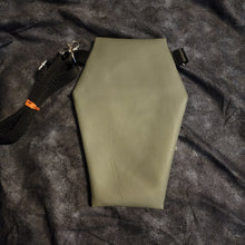 Load image into Gallery viewer, Grey Spiderweb Coffin Cross Body Shoulder Bag