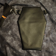 Load image into Gallery viewer, Grey Spiderweb Coffin Cross Body Shoulder Bag