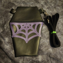 Load image into Gallery viewer, Spiderweb Coffin Cross Body Shoulder Bag