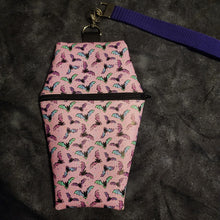 Load image into Gallery viewer, Pink Pastel Bats II Coffin Zipper Clutch Handbag
