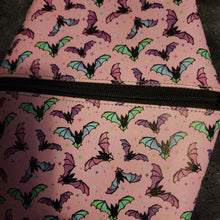 Load image into Gallery viewer, Pink Pastel Bats II Coffin Zipper Clutch Handbag