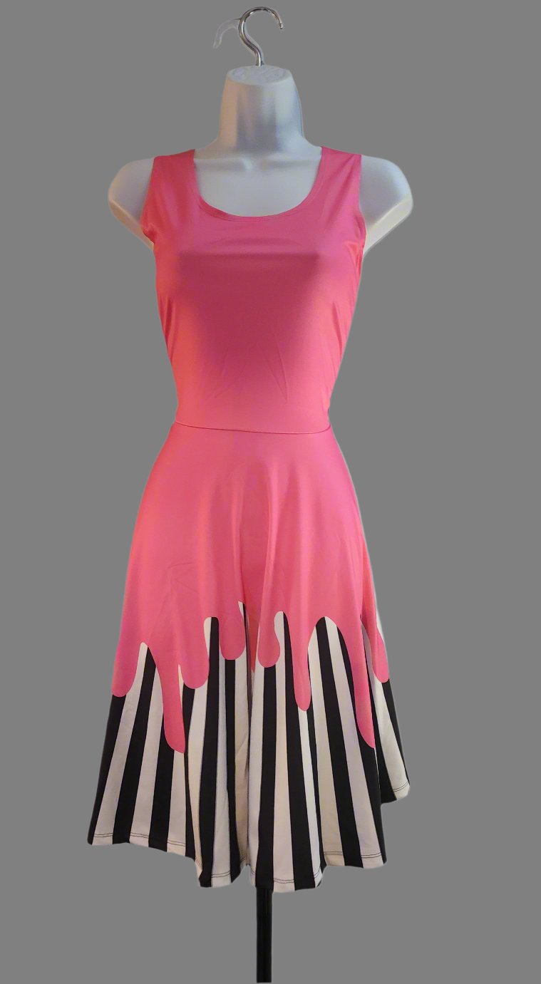 pink and white skater dress Sassy Shortcake Petal Princess Dress