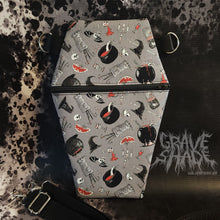 Load image into Gallery viewer, Witch’s Brew Coffin Cross Body Shoulder Purse