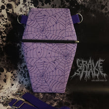 Load image into Gallery viewer, Mystic Web Coffin Cross Body Shoulder Purse