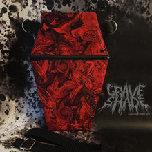 Load image into Gallery viewer, Inferno Swirl Coffin Cross Body Shoulder Purse