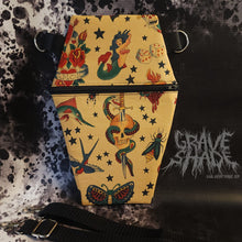 Load image into Gallery viewer, Tattoo Flash Coffin Cross Body Shoulder Purse
