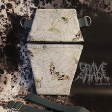 Load image into Gallery viewer, Moth Garden Coffin Cross Body Shoulder Purse