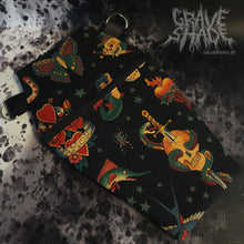 Load image into Gallery viewer, Dark Tattoo Flash Coffin Cross Body Shoulder Purse