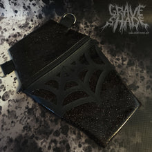 Load image into Gallery viewer, Midnight Web Coffin Cross Body Shoulder Purse