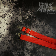 Load image into Gallery viewer, Red Spiderweb Coffin Cross Body Shoulder Bag