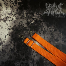 Load image into Gallery viewer, Orange Spiderweb Coffin Cross Body Shoulder Bag