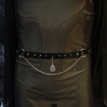 Load image into Gallery viewer, Midnight Web Spiked Belt Accessory