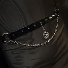Load image into Gallery viewer, Midnight Web Spiked Belt Accessory