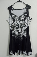 Load image into Gallery viewer, Question Everything Baphomet Dress | Dress | Nu Goth & Alternative Apparel | Build Your Empire Clothing Co.