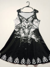 Load image into Gallery viewer, Question Everything Baphomet Dress | Dress | Nu Goth & Alternative Apparel | Build Your Empire Clothing Co.