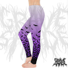 Load image into Gallery viewer, Fade to Bats Leggings
