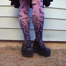 Load image into Gallery viewer, Fade to Bats Tights | Tights | Nu Goth & Alternative Apparel | Build Your Empire Clothing Co.