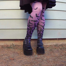 Load image into Gallery viewer, Fade to Bats Tights | Tights | Nu Goth & Alternative Apparel | Build Your Empire Clothing Co.