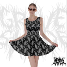 Load image into Gallery viewer, Coffin Decadence Skater Dress