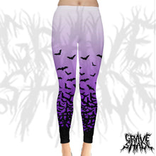 Load image into Gallery viewer, Fade to Bats Leggings