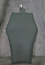 Load image into Gallery viewer, Grey Spiderweb Moth Coffin Zipper Clutch Handbag