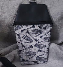 Load image into Gallery viewer, Bones & Webs II Coffin Zipper Clutch Handbag