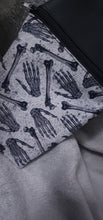Load image into Gallery viewer, Bones & Webs II Coffin Zipper Clutch Handbag