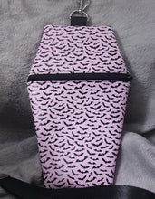 Load image into Gallery viewer, Pastel Pink Bats Coffin Zipper Clutch Handbag