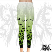 Load image into Gallery viewer, Fade to Bats Leggings