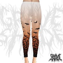 Load image into Gallery viewer, Fade to Bats Leggings