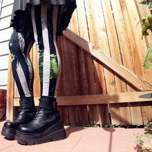 Load image into Gallery viewer, Say My Name 3 Times Leggings | Leggings | Nu Goth & Alternative Apparel | Build Your Empire Clothing Co.