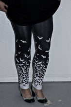 Load image into Gallery viewer, Fade to Bats Leggings | Leggings | Nu Goth & Alternative Apparel | Build Your Empire Clothing Co.