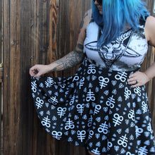 Load image into Gallery viewer, Blasphemous Baphomet Dress | Dress | Nu Goth & Alternative Apparel | Build Your Empire Clothing Co.