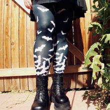 Load image into Gallery viewer, Fade to Bats Tights | Tights | Nu Goth & Alternative Apparel | Build Your Empire Clothing Co.