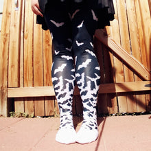 Load image into Gallery viewer, Fade to Bats Tights | Tights | Nu Goth & Alternative Apparel | Build Your Empire Clothing Co.