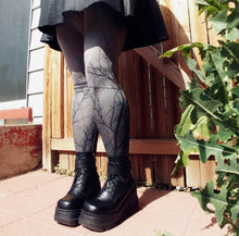 Load image into Gallery viewer, Full Moon Light tights | Tights | Nu Goth & Alternative Apparel | Build Your Empire Clothing Co.