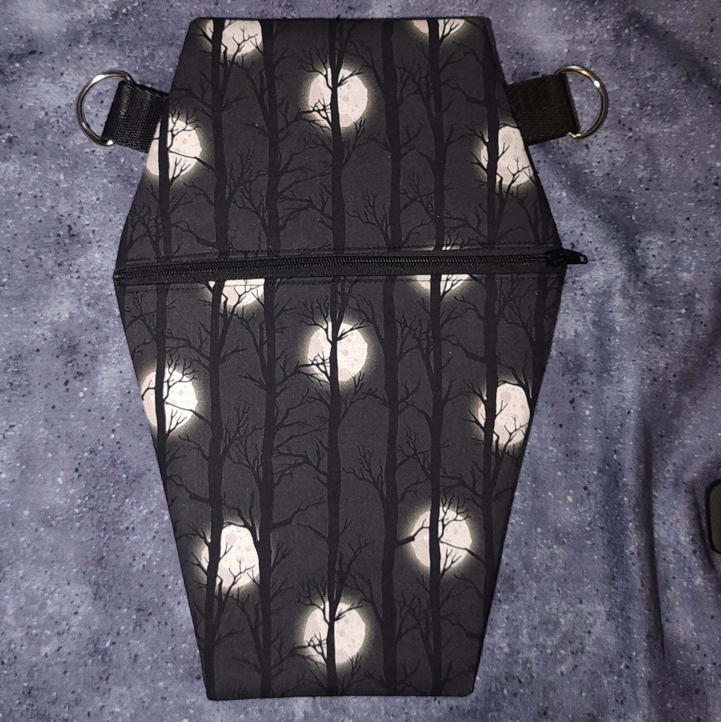 Lunar Shadows Coffin Cross Body Shoulder Purse