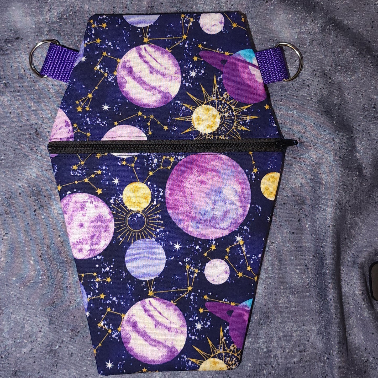 Galactic Dream Coffin Cross Body Shoulder Purse
