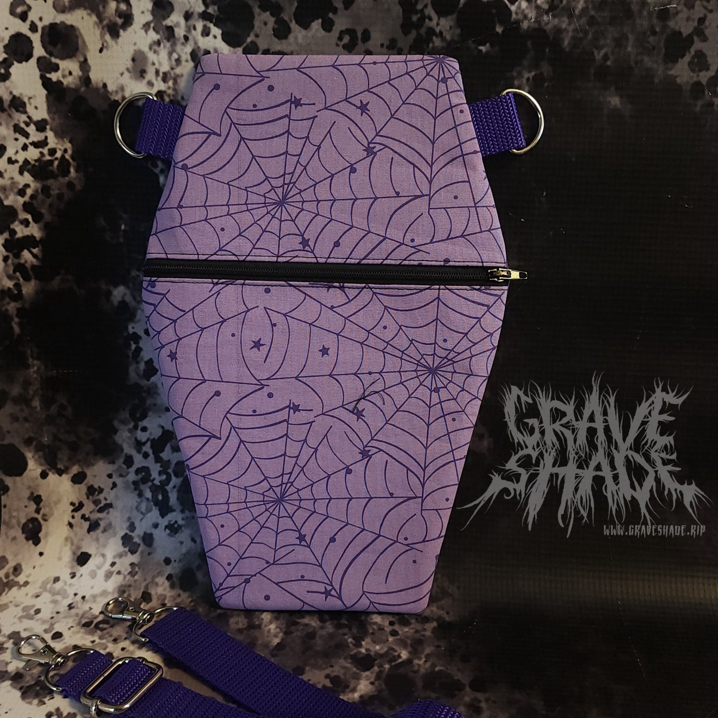 Mystic Web Coffin Cross Body Shoulder Purse