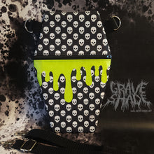 Load image into Gallery viewer, Toxic Skulls Coffin Cross Body Shoulder Purse
