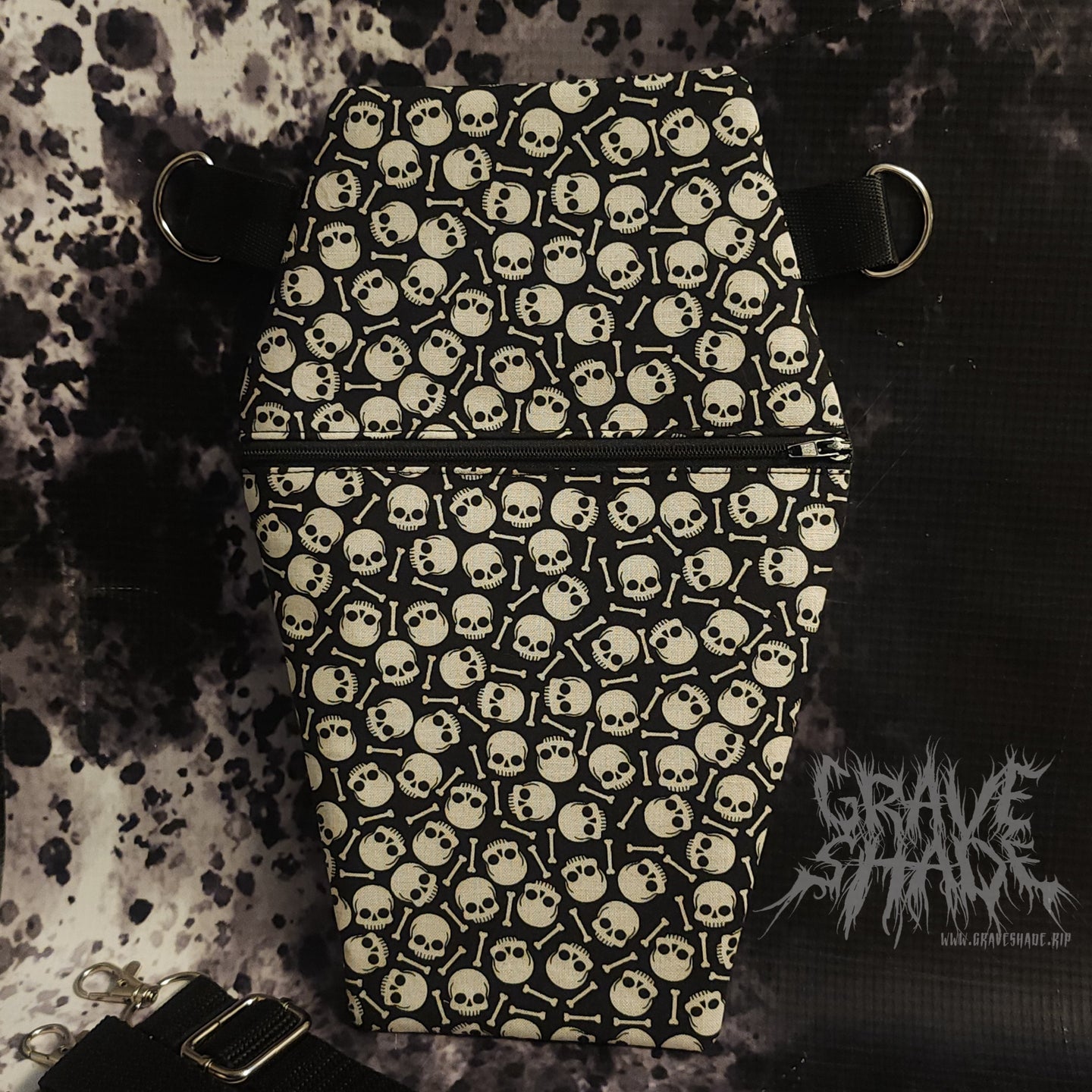 Skull Parade Coffin Cross Body Shoulder Purse