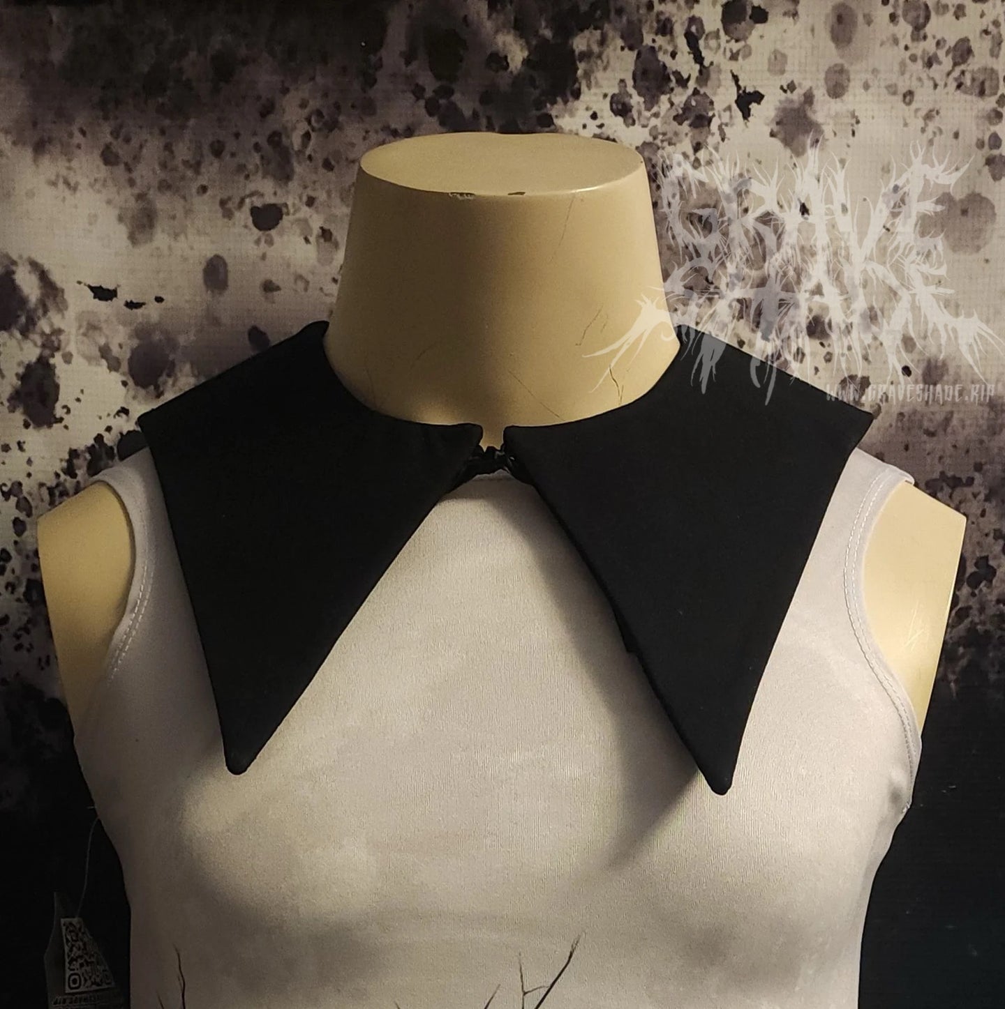 Black Vellichor Removable Gothic Collar Accessory